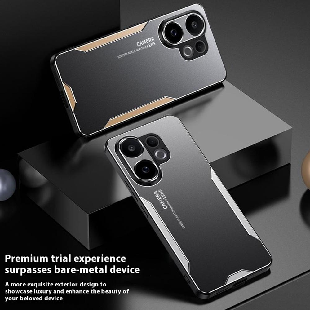 For vivo V60 5G Phone Case Aluminium Alloy TPU PC Back Cover