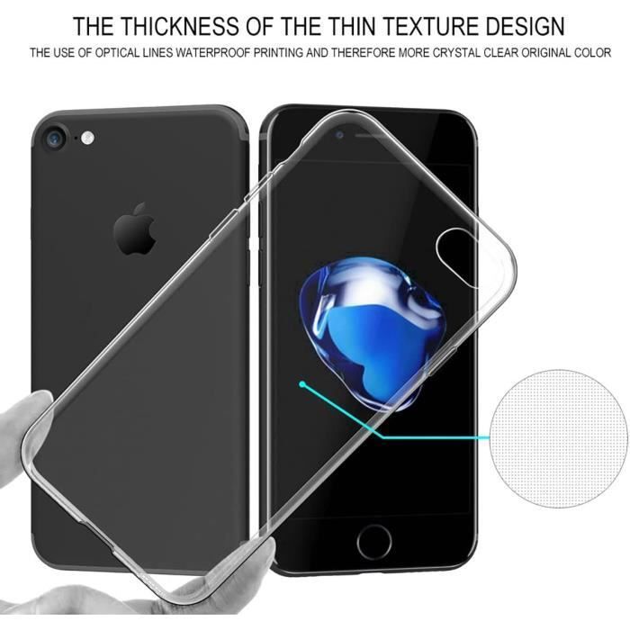 Coque de Protection - LittleMonkey - iPhone 7/8/SE 2020 - Ultra Transparente - Silicone TPU - Souple