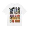 Grenzüberschreitende europäische und amerikanische Trendmarken, eine Vielzahl bedruckter Herren- und Damen-Kurzarm-T-Shirts, 220 Gramm lockere Streetwear-T-Shirts