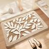 Thickened bathroom absorbent cushion floor, non slippery toilet seat cushion at the bathroom entrance bathroom rug
