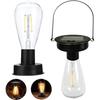 Nature's Accents 2 Pack Top 8cm / 3.14in Outdoor Solar Hanging Light Bulbs, Waterproof for Solar Lanterns