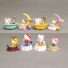 Latest  8 Assembled Dolls Moon Forest Cat Skating Cute Duck Bathtub Scene Holiday Surprise Holiday Gifts For Girls