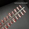 White Moonlight Multi-Color Crystal Cat's Eye Nude Whitening Detachable Nail Tips - 30 Pieces
