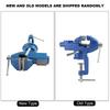 Clamp On  Bench Vise Swivel Table Clamp with Anvil for Jewelry Woodworking (60mm)