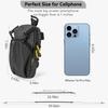 Water Bottle Holder Bag Phone Pocket And Quick-Adjust Strap Waterproof 420D Nylon For Cycling Hiking Camping Essentials