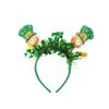 StPatricks Day HairHoop for Irish National Day Celebration Glittering Powder Headband for Theme Party Festival Gathering