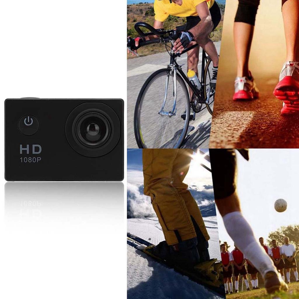 1080P Outdoor Sports Action Camera Water Resistant High Definition 140 Degree Angle Cameras
