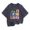Summer Kids Game Incredibox Tshirt Cute Sprunki Cartoon Tops Baby Girls Spring O-Neck TeeChildren Short Sleeve Shirt Clothes