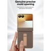 Hochwertige Leder-Metall-Halterung Hülle Für Samsung Galaxy Z Flip 7 Flip 6 Flip5 Flip 4 3 Auto-Rückstellfeder Scharnier Schutzhülle