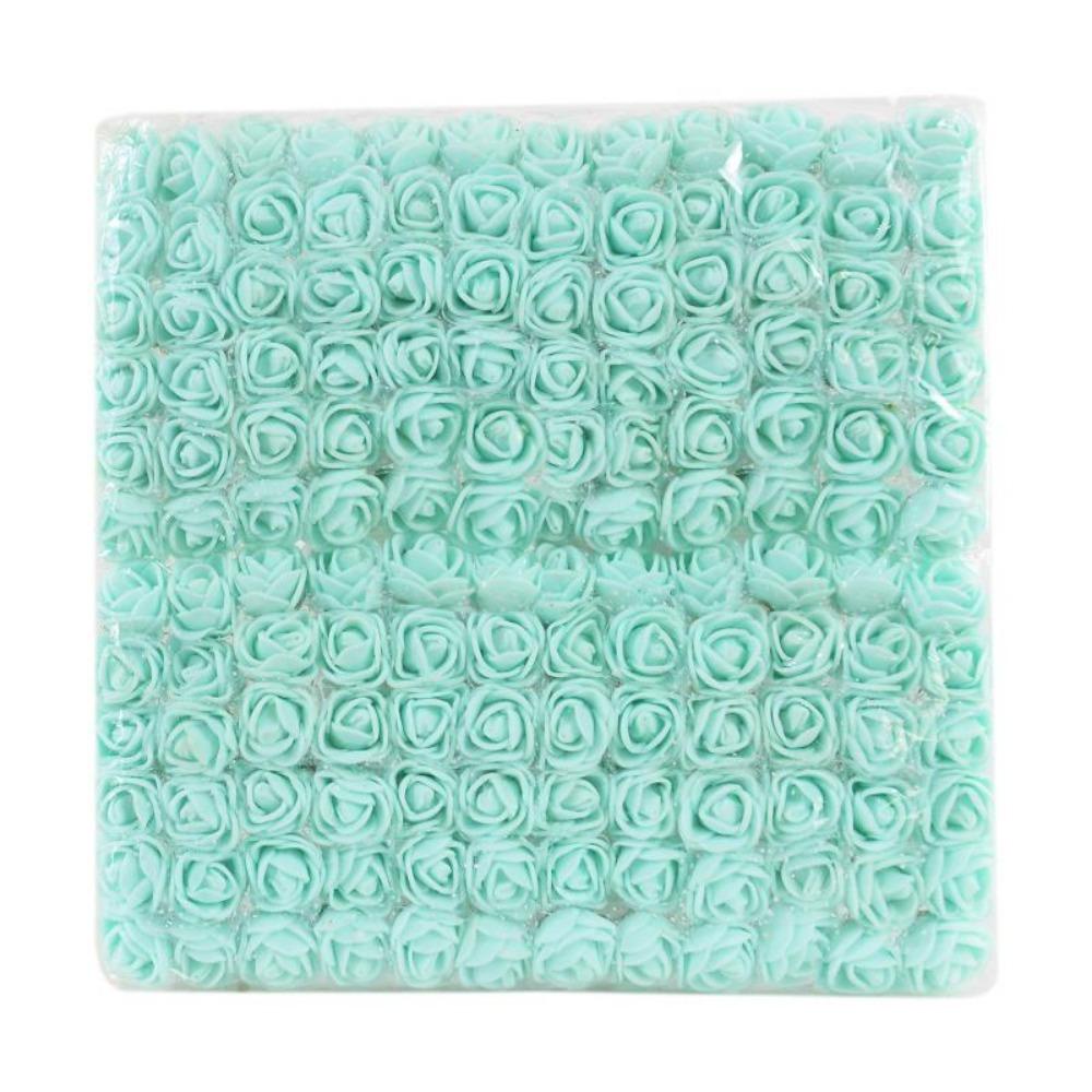 144/288 Stück Mini Spitze Rosenblume Kunstblume Kleine Schaumrosenblütenköpfe Hochzeitsdekoration DIY Bastelstraußzubehör