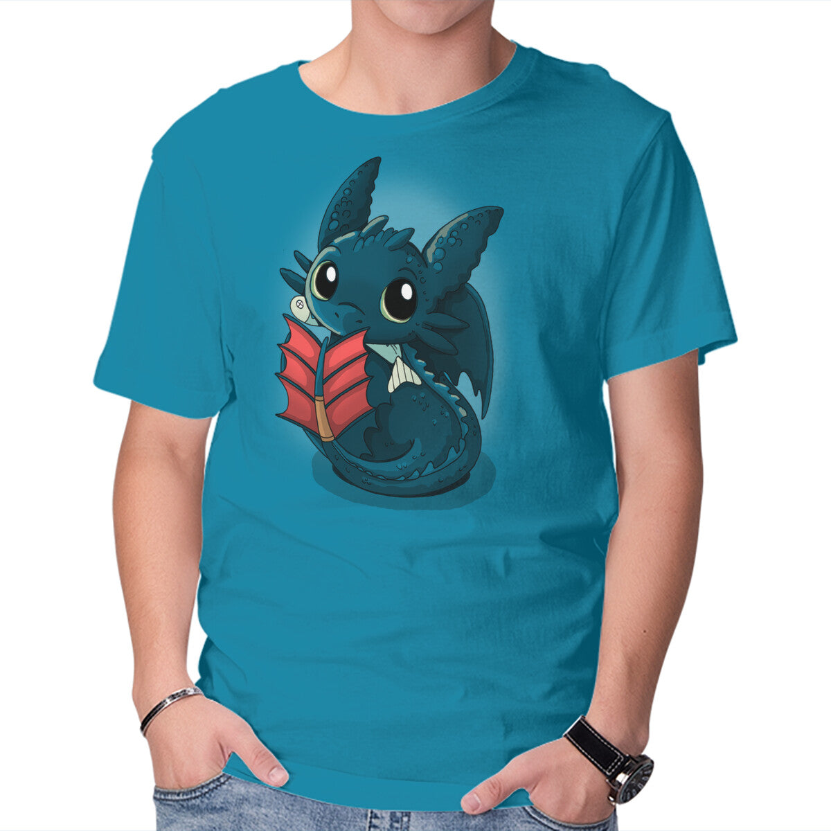 Unisex Crew Neck T-Shirt Cutest Dragon Graphic Short Sleeve Casual Tee XS