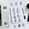 63PCS of Hatsune Miku Stickers for Anime and Cartoon-themed Water Bottles, Tablet PCs, and Waterproof Decorative Stickers