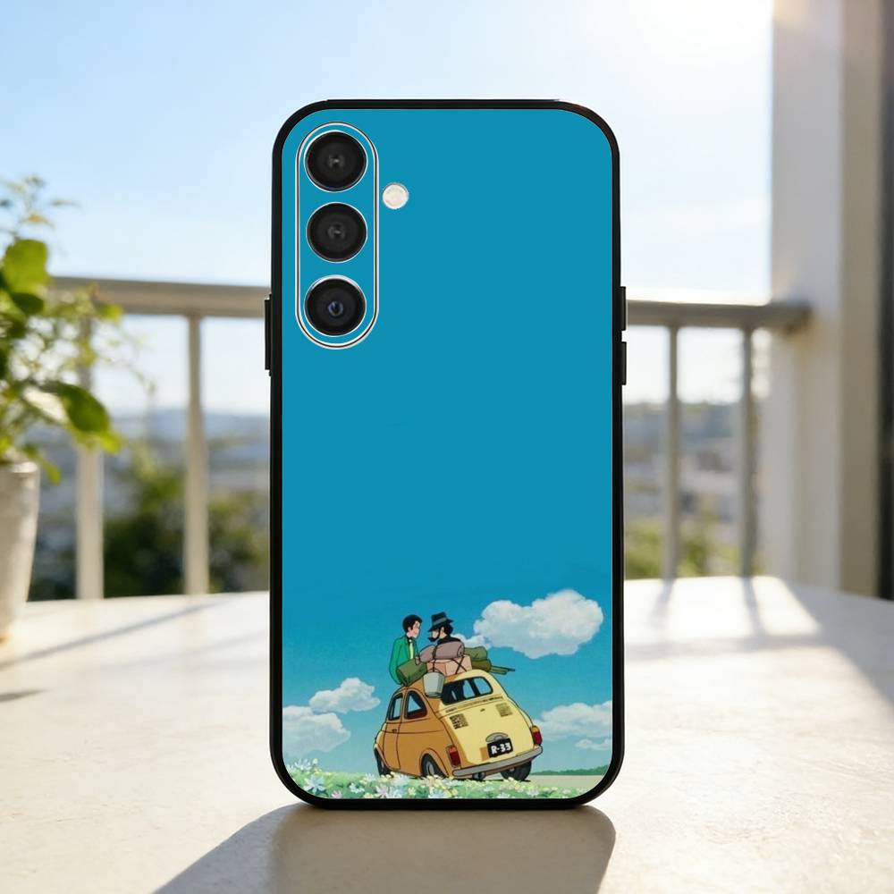 L-Lupin the Third Phone Case For Samsung A73,72,71,A52,51,40,41,A22,A32,31,A13, Soft Black Shell