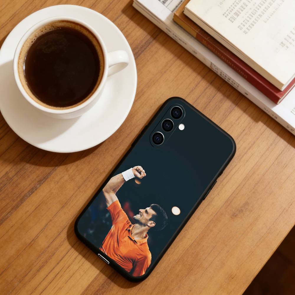 Novak Djokovic Phone Case For Samsung Galaxy A73,A72,A71,A70,A53,A52,A51,Others Soft Black Cover