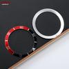 Ceramic Aluminum Watch Case 37mm Alloy Watch Bezel Insert Ring Slope for Rolex Water Ghost Diving Men Watch Accessories Parts
