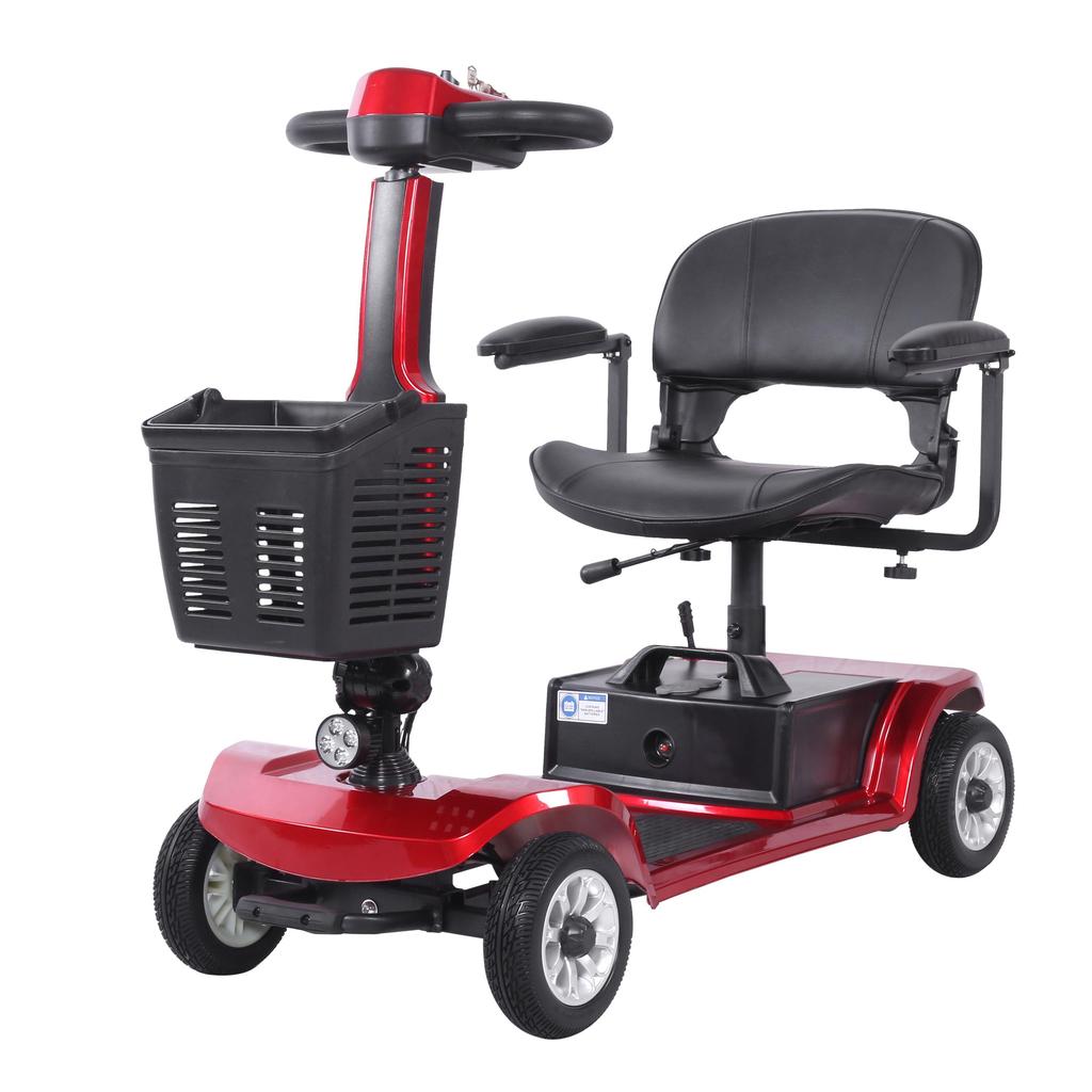 S-02 Scooter de mobilité à quatre roues: Moteur 250W, Batterie Amovible 24V 12Ah, Pneus 8 Pouces—Transport Urbain Pratique