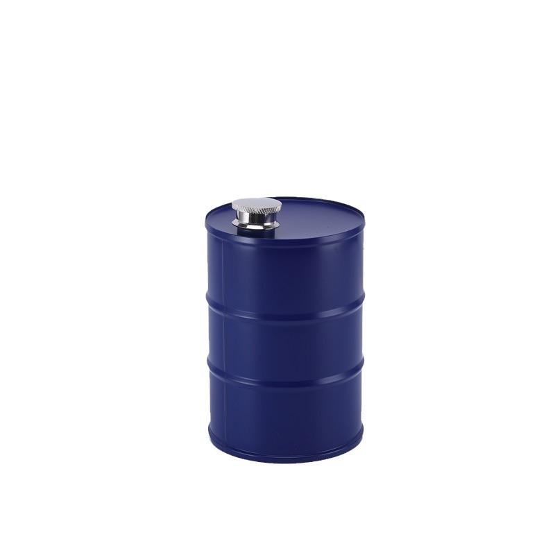 1 Stück Outdoor Kreativer Camping Weinkrug 304 Edelstahl Zylindrischer Weinkrug 750ml Benzin- und Diesel Fass Weinkrug