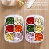 Kitchen Scallion Storage Box 6 in 1scallion Ginger Garlic Fresh-keeping Box Refrigerator Fruit Food Fresh-keeping Drain Box