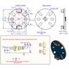 DC Bürstenloser Motor Treiberplatine+2804 Bürstenloser Motor Drehknopf Geschwindigkeitsregelung Kein Hall-Antrieb Set Motor Vorwärts- und Rückwärtssteuerung Kit