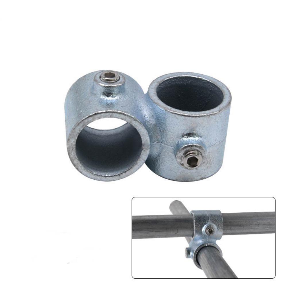 Aluminum Alloy Steel Frame Fasteners 1\2''/3\4" Circular Pipe Connector  Steel Tube Shelf