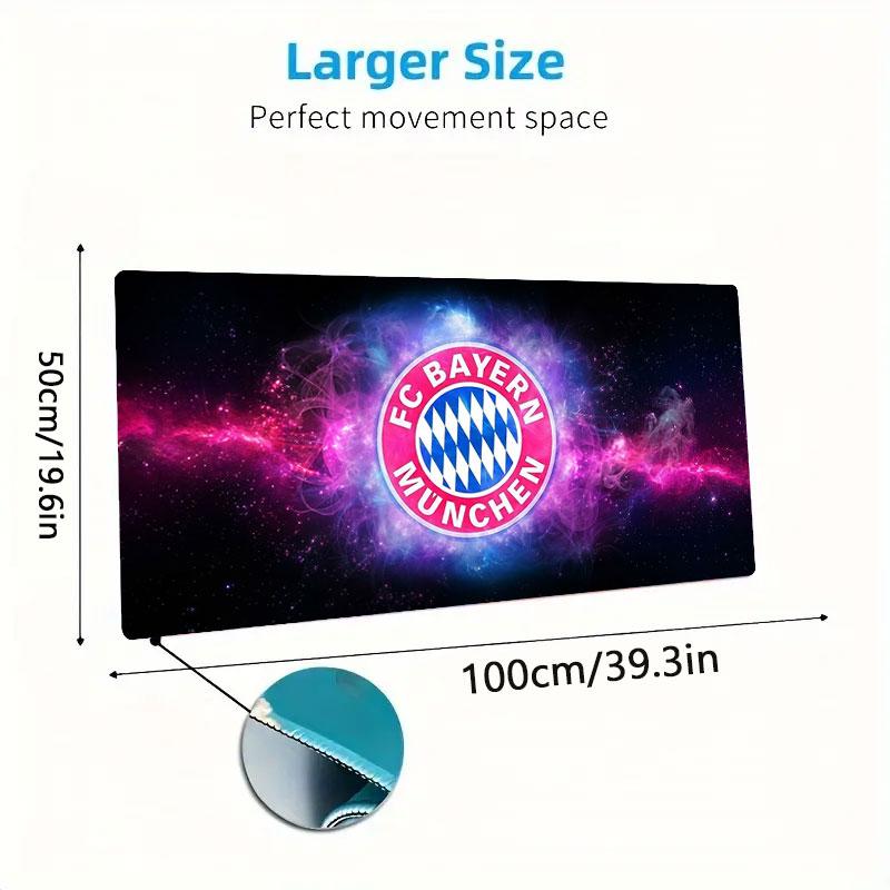 FC Bayern Munchen Large Size Mouse Pad Large Gaming Table Cushion Non-slip Laptop Tablet Big Mousepad XXL Mat Mini PC Playmat With Lock edge