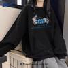 Warrior Women's Loose Fit Casual Black Sweatshirt
