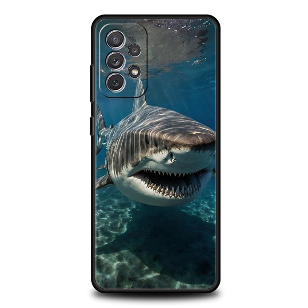 Shark Phone Case for Samsung A57 A37 A51 A71 A21S A17 A11 A15 A25 A41 A23 A33 A53 A73 A07 A05S A13 A35 A55 5G Cover