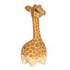 Small Wooden Giraffe Keepsakes Figurine, Cute Cartoon Ornament, Minimalist Animal Whimsical Nursery Table Decor Statue, Hand-Painted for
