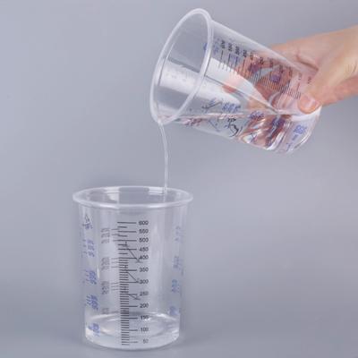 10PCS Calibration Pot Precise Transparent Scale Design Disposable Measuring Cups for Precise Mixing