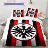 Frankfurt Fußballmuster Bettwäsche, Steppbett Set Bettbezug Kissenbezug Zuhause Geburtstagsgeschenk (1 Bettbezug + 2 Kissenbezüge, ohne Füllung)