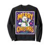 Merry Christmas Snowman Vintage Retro 80s Christmas Sweatshirt