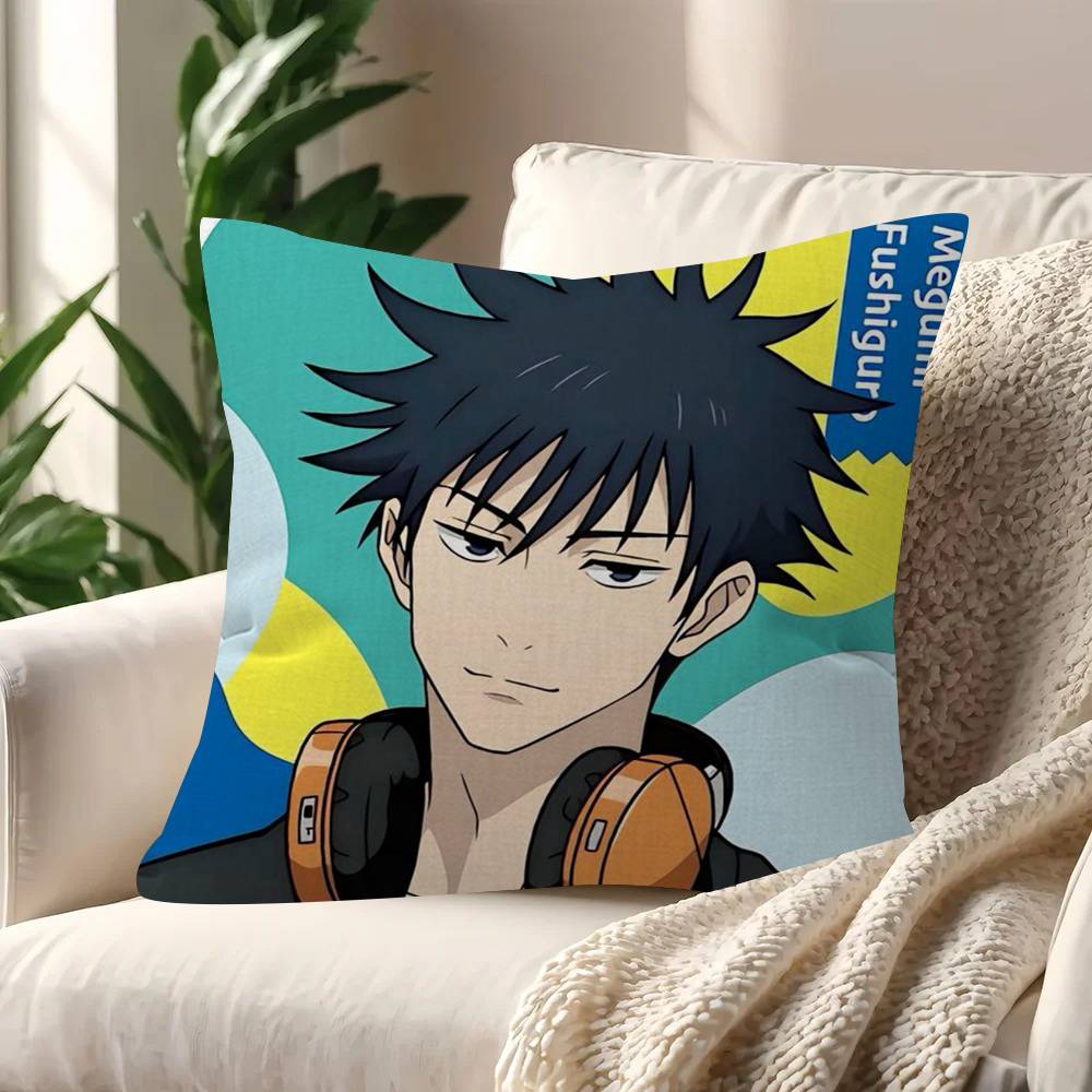 Cooler Anime Junge Megumi Fushiguro Personalisierte Kissenhülle Kinderzimmer Wilde Party Deko Kissenbezug Kind Geburtstag Dusche Geschenk