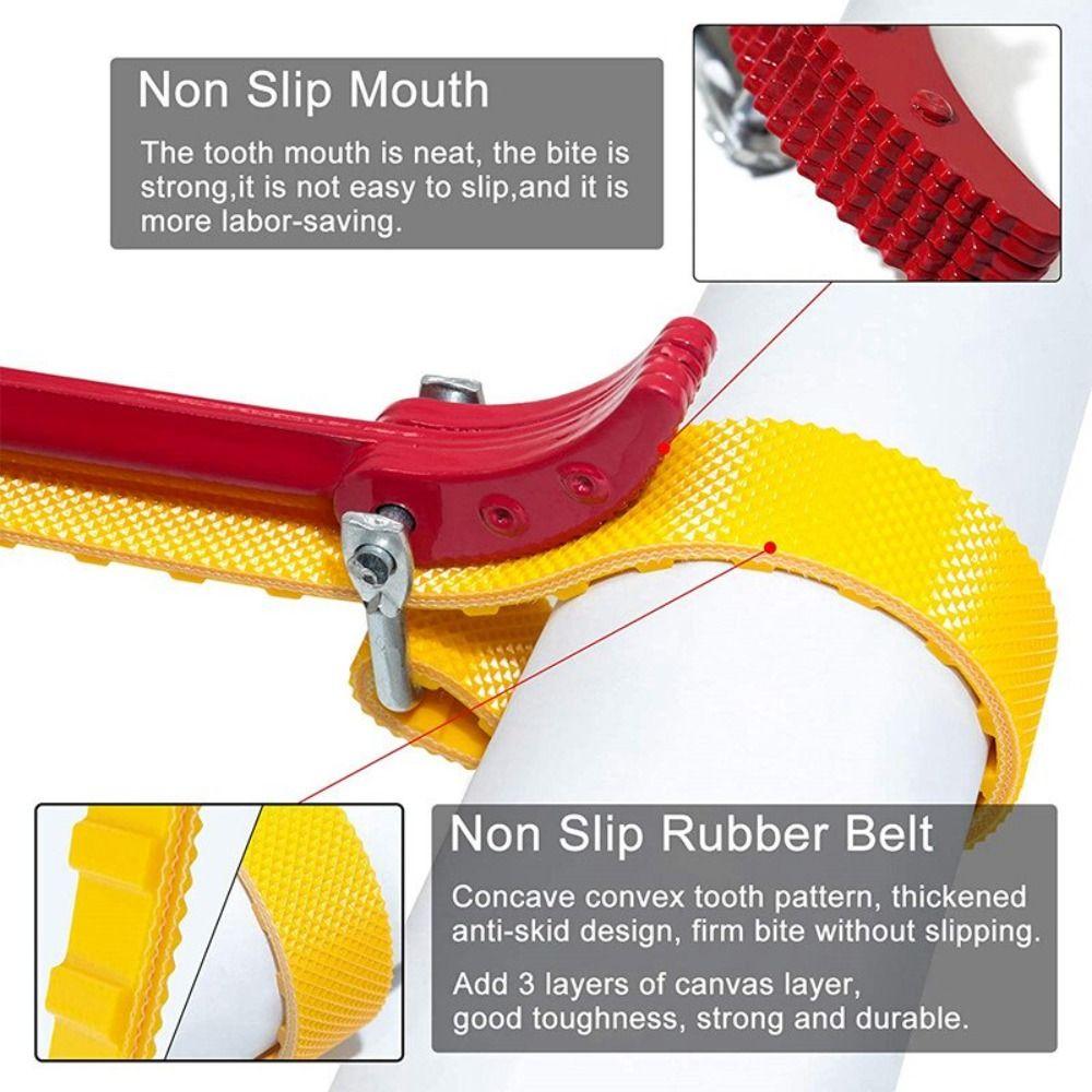 Wear Resistant Oil Filter Wrench Adjustable Belt Wrench Water Purifiers