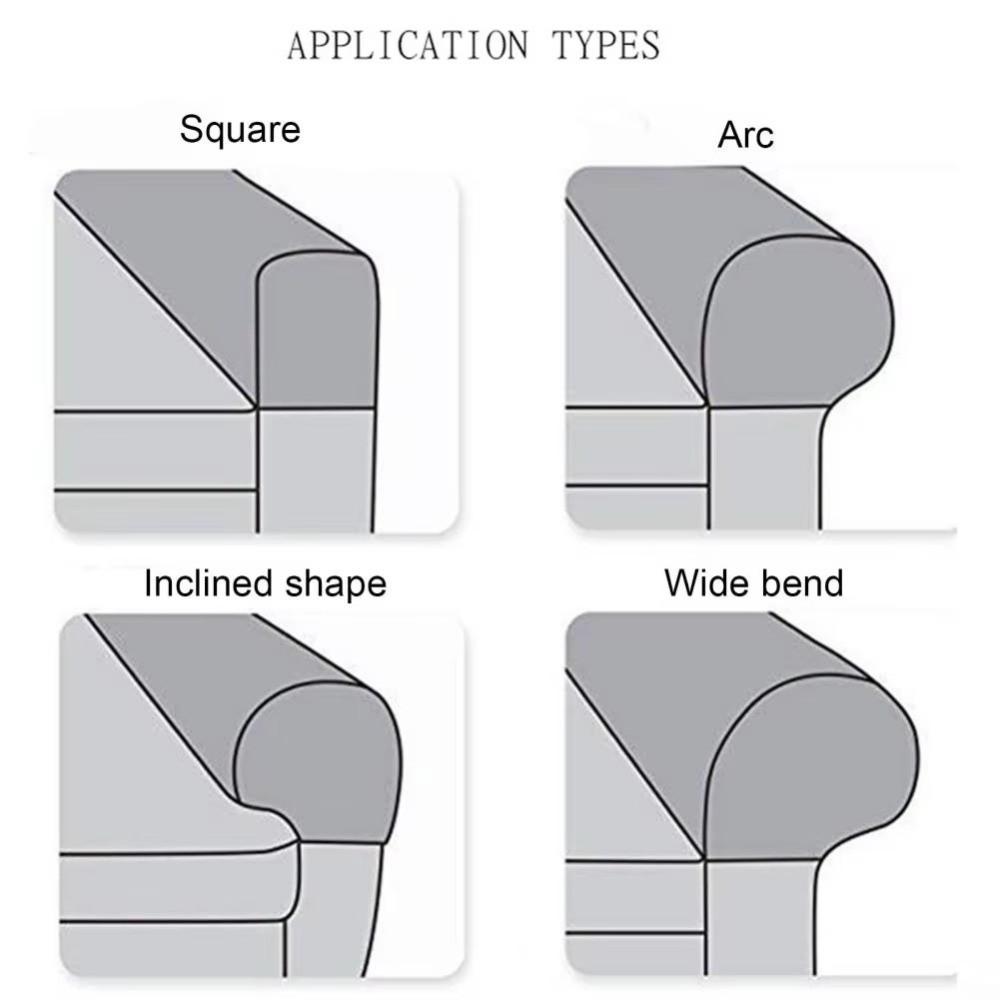 1Pair Stretch Sofa Armrest Cover Elastic Jacquard Sofa Cover Anti-slip Dust-proof Couch Arm Protector for Home Furniture Decor