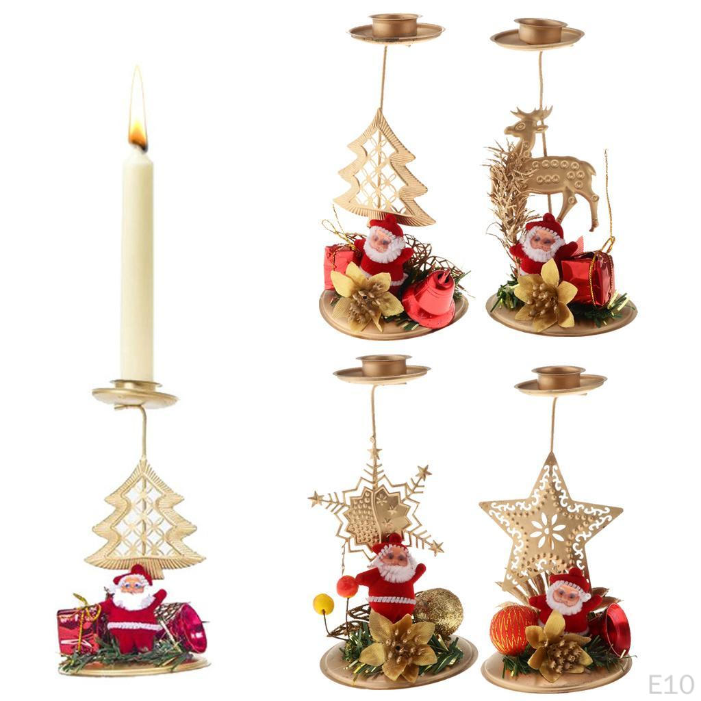 Iron Candle Holder Christmas Tree