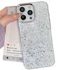 Glitter Epoxy Phone Case for iPhone 16 Pro Max and Apple 16e - Transparent Fit for Models 15, 14/13, 12