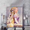 Disney 5D DIY Diamond Painting Rapunzel Watercolor Illustration, Embroidery Mosaic Cross Stitch Home Decor Gifts Crafts