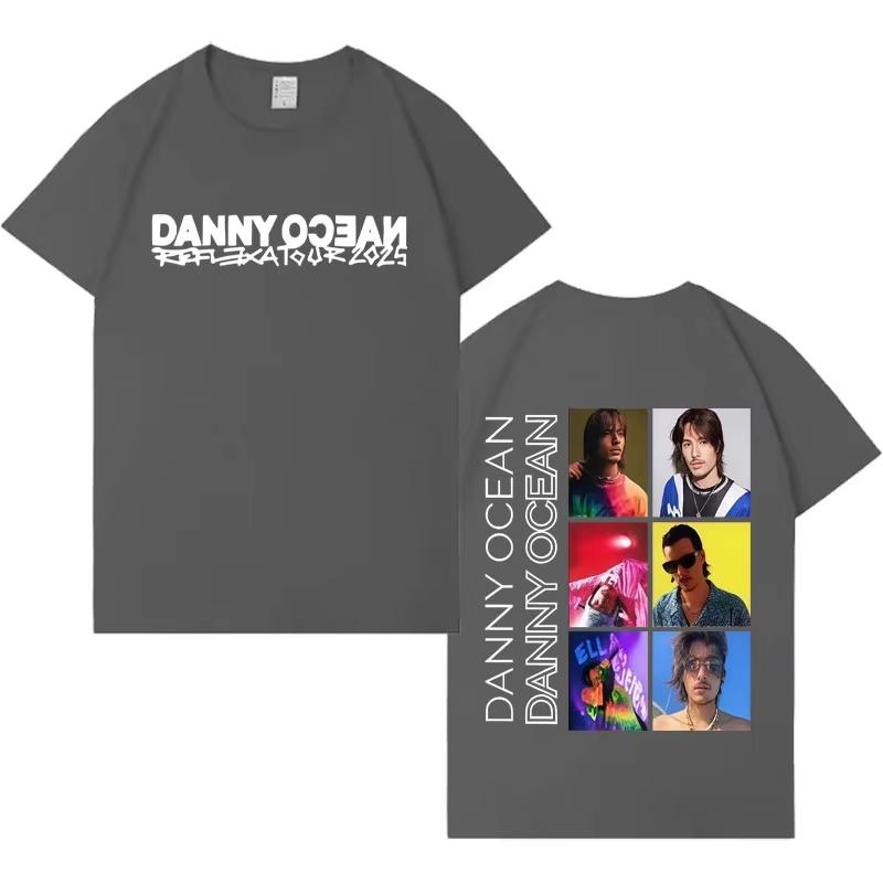 Rapper Danny Ocean Trendy Graphics Tee Shirt 2026 Summer Mens Fashion Casual Y2K Clothing Gothic Crewneck Short Sleeves Top