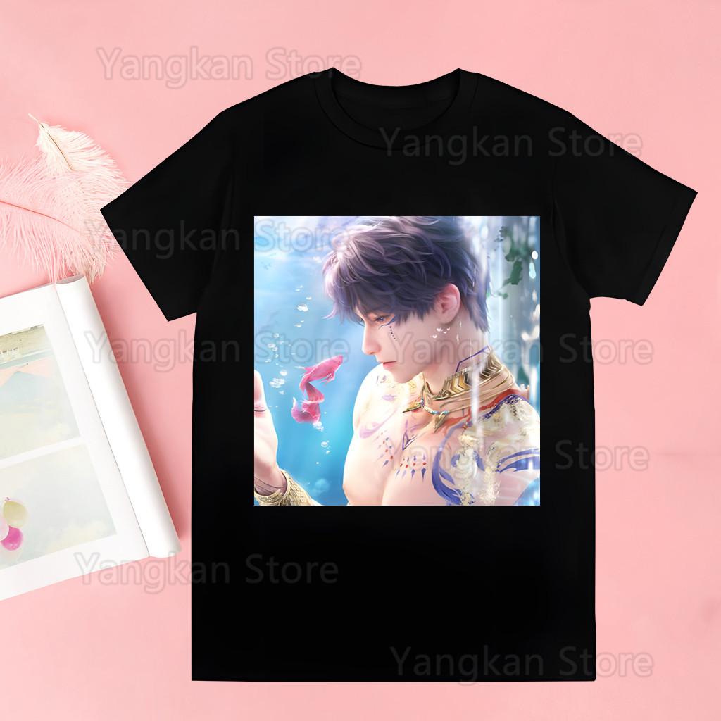 

Love and Deepspace Sylus My Boyfriend Short-sleeved T-shirt Shirt with Pure Summer Casual Women s Tshirt 4XL