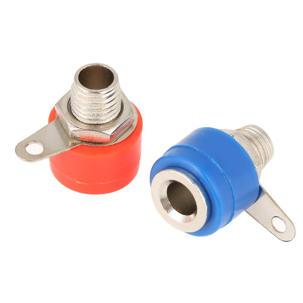 20Pcs 4mm Banana Jack Socket Mixed Colors ABS Material Panel Mount Connectors Fire Retardance Durable Test Probes Connector