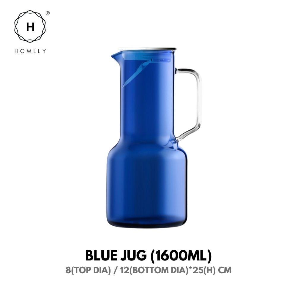 Homlly Qutto Boro Water & Juice Carafe Jug & Cups (X2PCS)