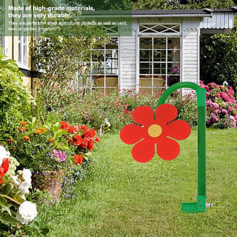 Crazy Spin Sprinkler Flower Shape Dancing Daisy Sprinklers 720 Rotating Water Spray for Yard Lawn Watering Garden Decoration