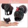 Farm Animal Pvc Model Set Of Rooster And Turkey For Childrens Early Education And Learning