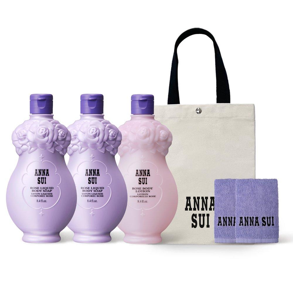 

Набор лосьонов и средств для мытья тела Anna Sui Rose (+Круглое полотенце) 250мл*3
