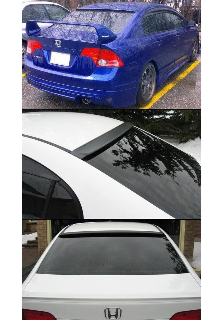 8th Gen Honda Civic RS Style Roof Spoiler (2006-2011) - No-Damage Installation Kit
