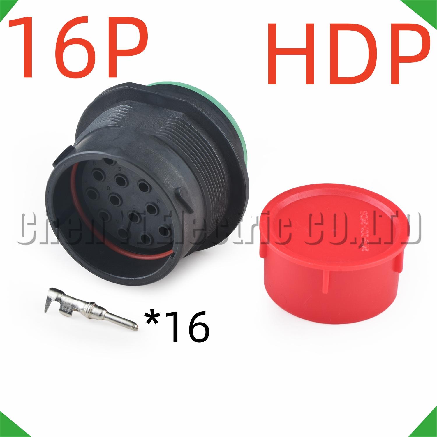 

16 Pin Automotive Connectors diagnostic tool Wire harness Plug HDP26-24-16SN HDP24-24-16PN For CAT Male