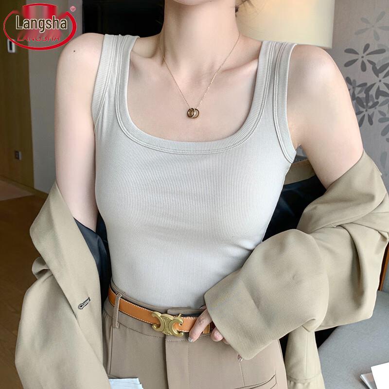 Langsha Women s American-Style Wide-Shoulder Camisole L