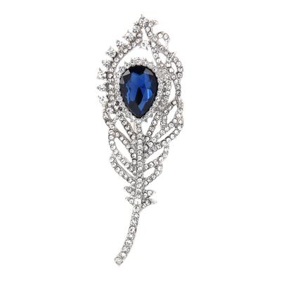 Spille con piume e strass per donna, 3 colori, classiche, a forma di foglia e fiore, spille casual da ufficio, regali