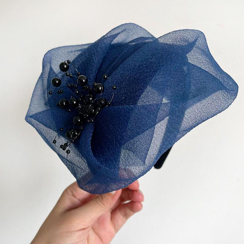 1PC Extra-Wide Hairband Hat for Gray Hair Coverage Stretchable Half-Cap Hairband for Thinning Hair