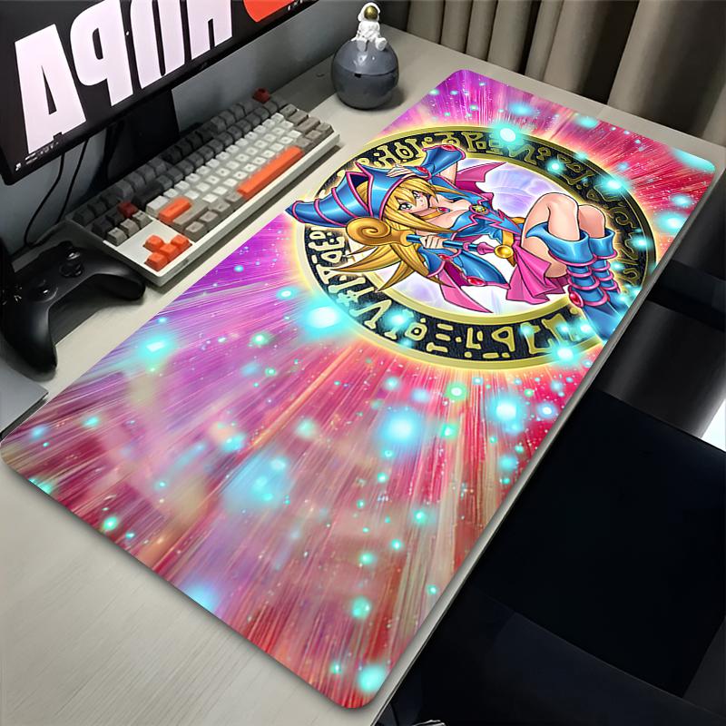 Large Mousepad Xxl Gamer Playmat Yugioh Dark Magician Girl Mouse Pad Nonslip Mat Office Desk Mat Computer Accessories Mats